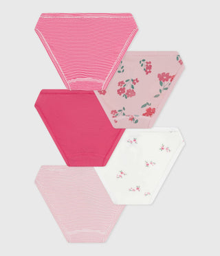 GIRL'S ORGANIC COTTON PANTIES - 5-PACK