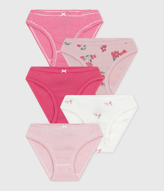 GIRL'S ORGANIC COTTON PANTIES - 5-PACK