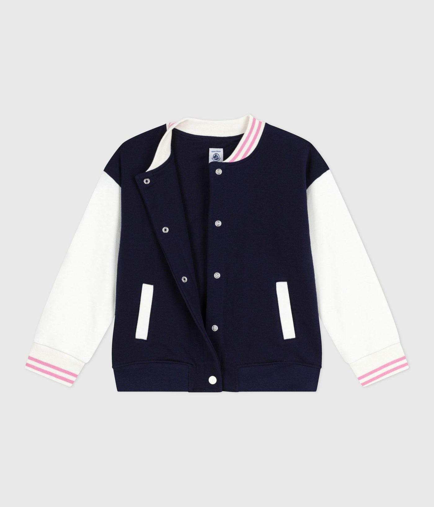 CHILDREN'S VARSITY-STYLE JACKET IN PLAIN COTTON
