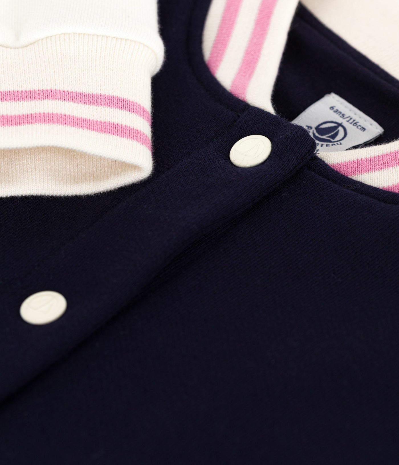 CHILDREN'S VARSITY-STYLE JACKET IN PLAIN COTTON