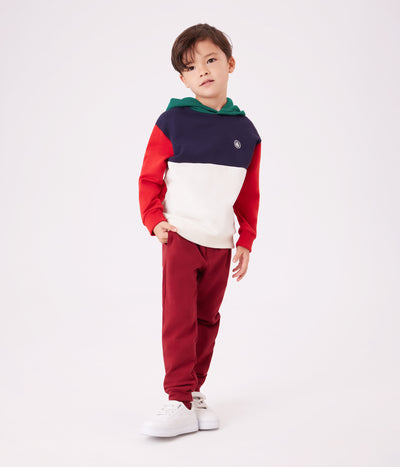 CHILDREN'S COLOURBLOCK COTTON HOODIE