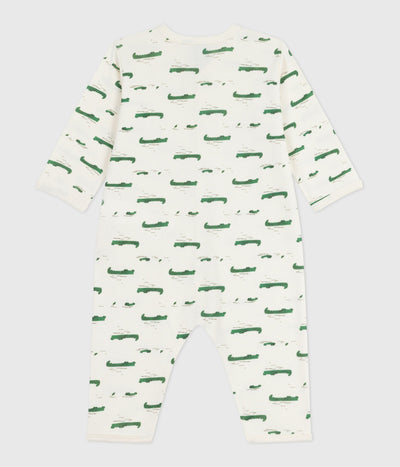 BABIES' FOOTLESS PRINTED COTTON PYJAMA SUIT