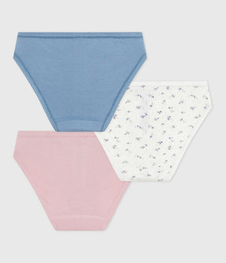 GIRL'S ORGANIC COTTON PANTIES - 3-PACK