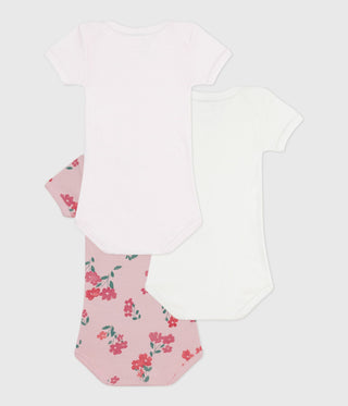 BABY GIRL'S ORGANIC COTTON BODYSUIT - 3-PACK