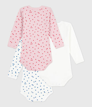 BABY GIRL'S ORGANIC COTTON BODYSUIT - 3-PACK