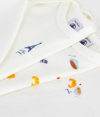BABY UNISEX ORGANIC COTTON BODYSUIT - 3-PACK