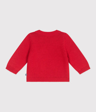BABY UNISEX WOOL AND ORGANIC COTTON KNIT SWEATSHIRT