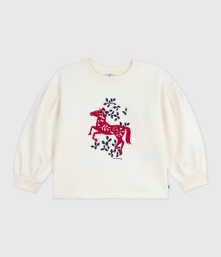 GIRL'S ORGANIC COTTON SWEATSHIRT