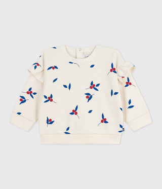 BABY GIRL'S ORGANIC COTTON SWEATSHIRT