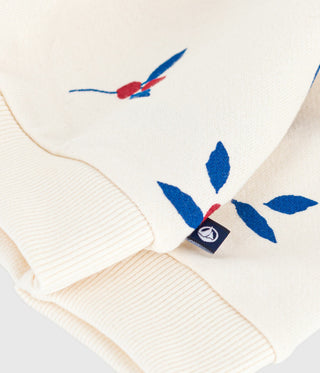 BABY GIRL'S ORGANIC COTTON SWEATSHIRT