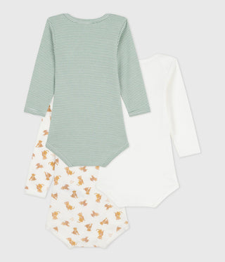 BABY BOY'S ORGANIC COTTON BODYSUIT - 3-PACK