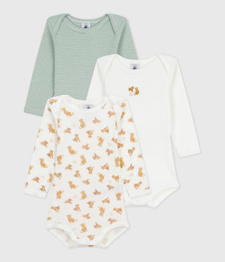 BABY BOY'S ORGANIC COTTON BODYSUIT - 3-PACK