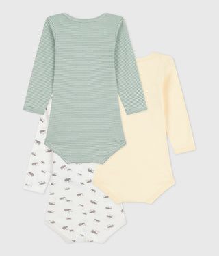 BABY BOY'S ORGANIC COTTON BODYSUIT - 3-PACK