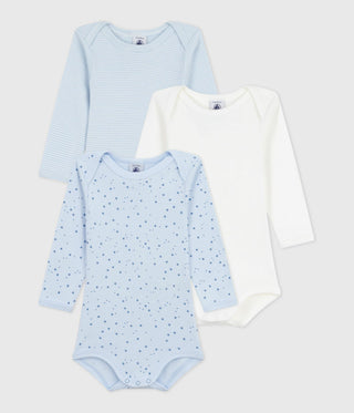 BABY BOY'S ORGANIC COTTON BODYSUIT - 3-PACK