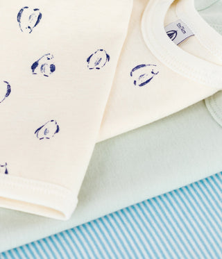 BABY BOY'S ORGANIC COTTON BODYSUIT - 3-PACK