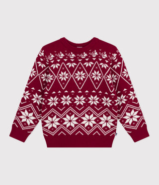 BOY'S WOOL JACQUARD KNIT SWEATSHIRT