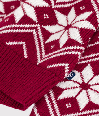 BOY'S WOOL JACQUARD KNIT SWEATSHIRT