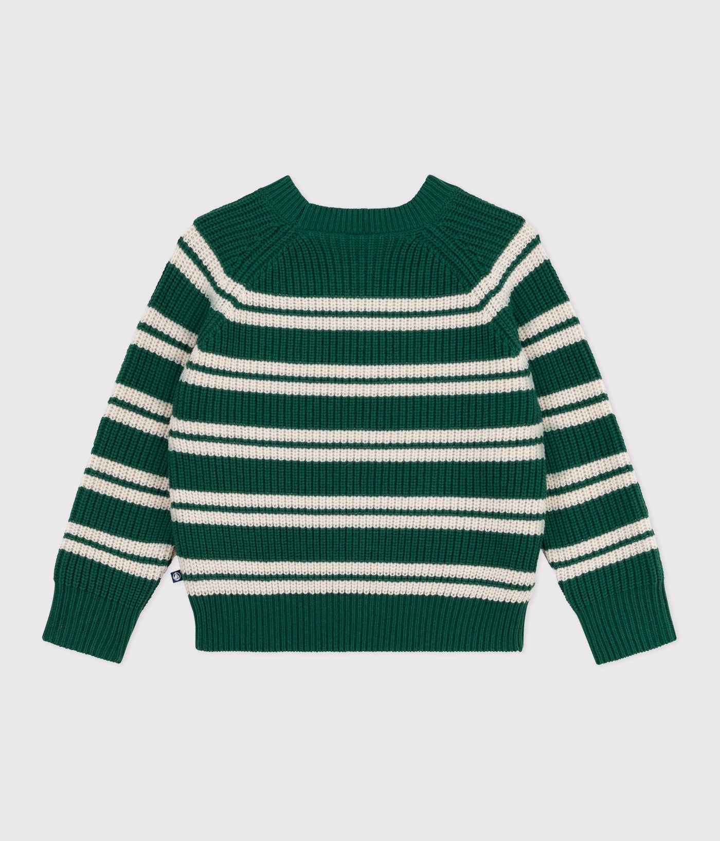 CHILDREN'S STRIPY JUMPER IN WOOL AND COTTON