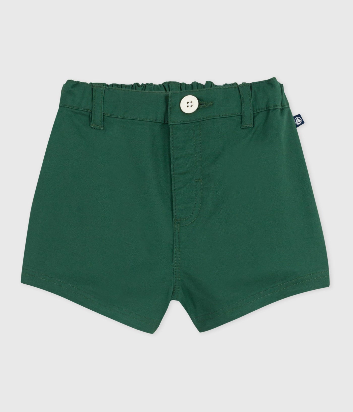 BABIES' PLAIN COTTON TWILL SHORTS