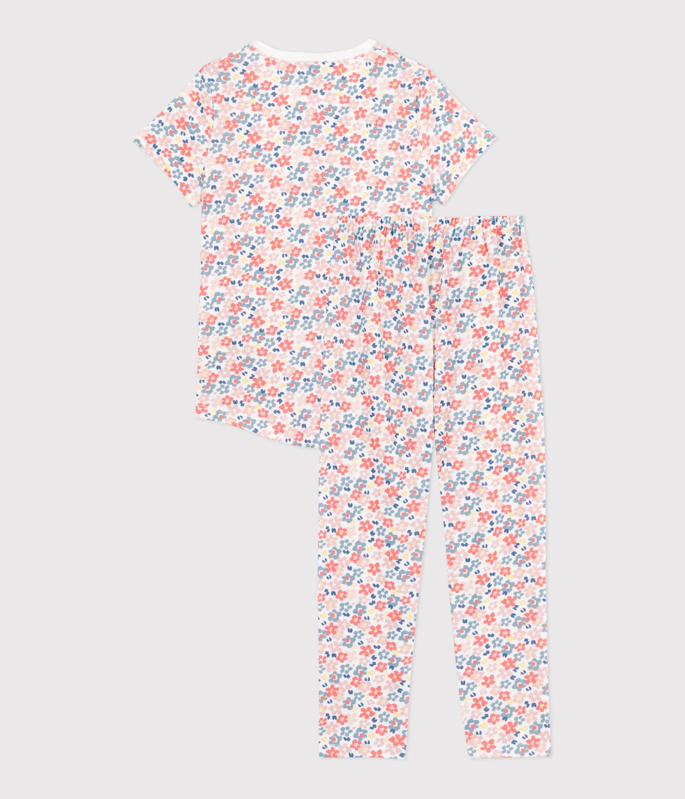 CHILDREN'S PRINTED COTTON PYJAMAS WITH SHORT SLEEVES AND LONG LEGS