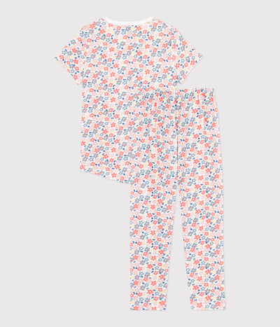 CHILDREN'S PRINTED COTTON PYJAMAS WITH SHORT SLEEVES AND LONG LEGS