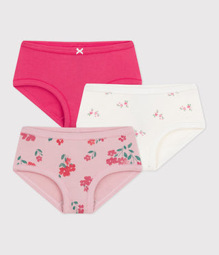GIRL'S ORGANIC COTTON PANTIES - 3-PACK