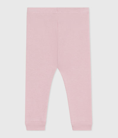 BABIES' PLAIN COTTON LEGGINGS
