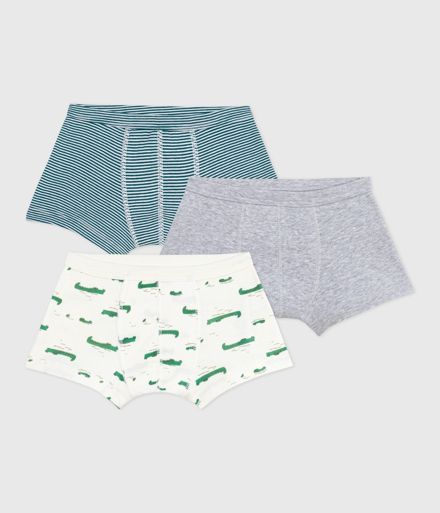PACK OF CHILDREN'S PRINTED COTTON BOXERS WITH COVERED WAISTBANDS
