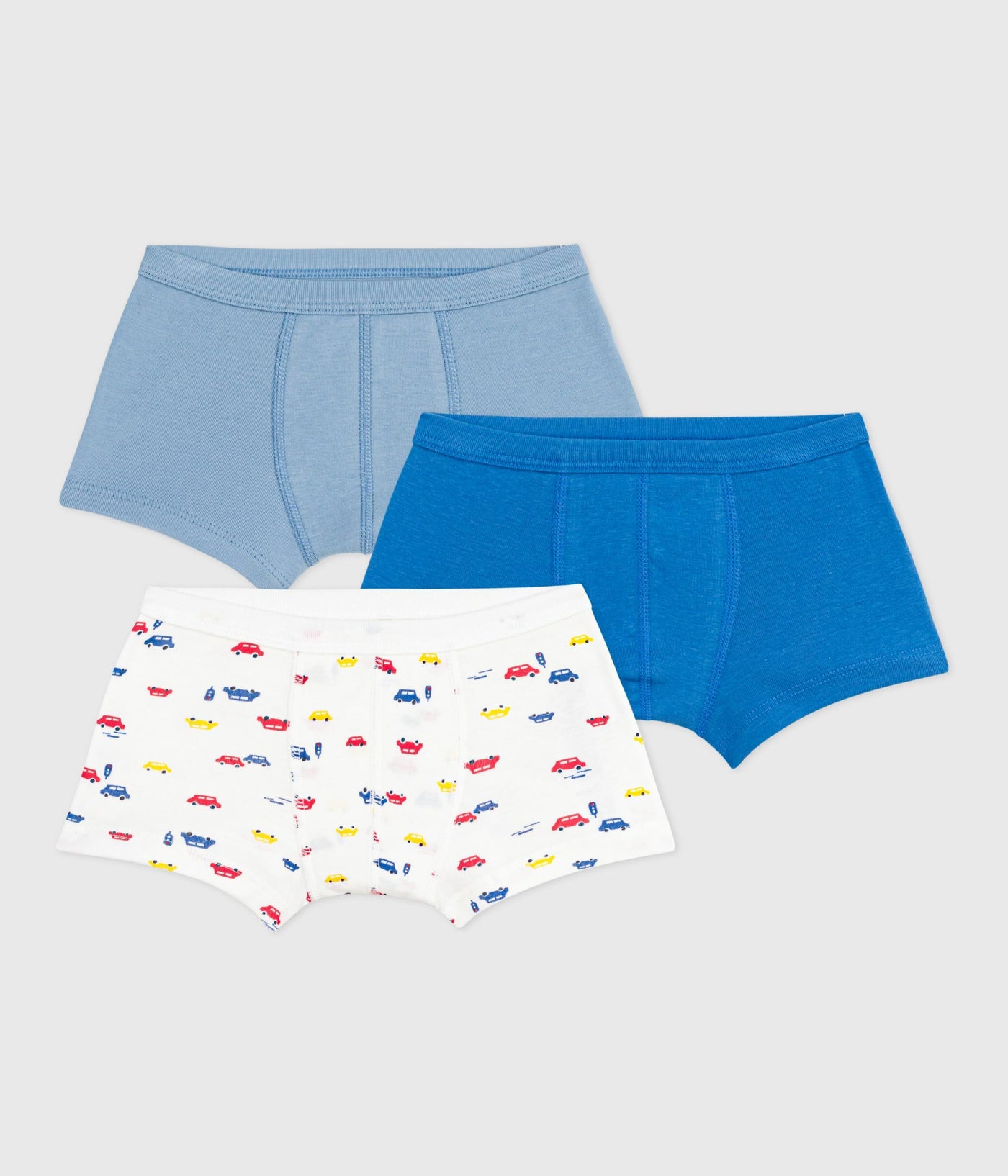 PACK OF CHILDREN'S PRINTED COTTON BOXERS WITH COVERED WAISTBANDS