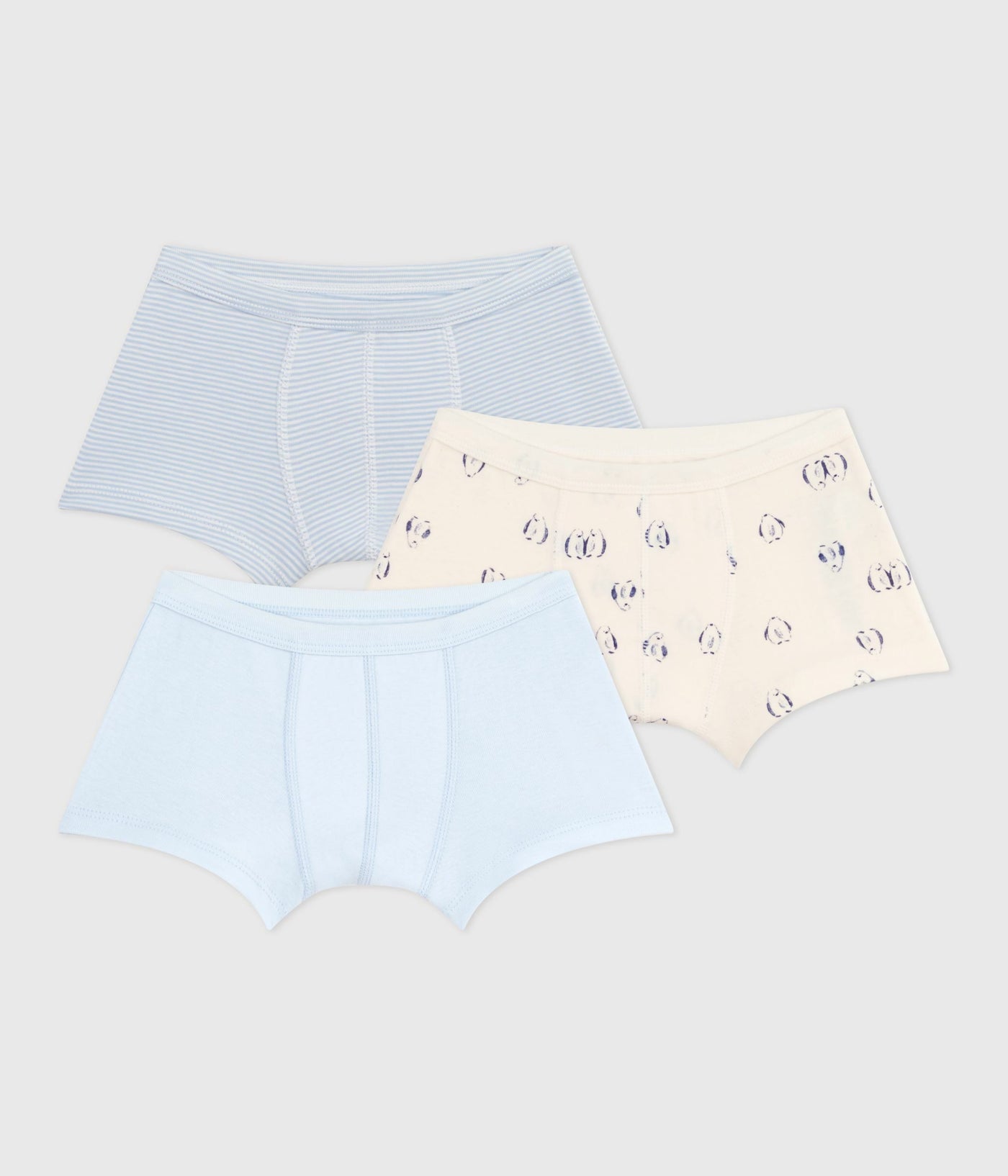 PACK OF CHILDREN'S PRINTED COTTON BOXERS WITH COVERED WAISTBANDS