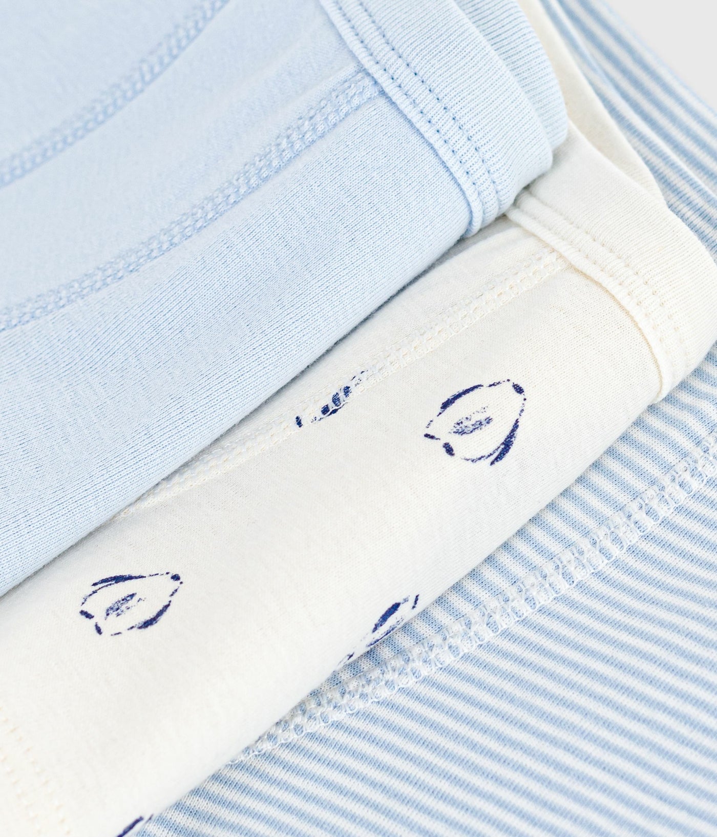 PACK OF CHILDREN'S PRINTED COTTON BOXERS WITH COVERED WAISTBANDS