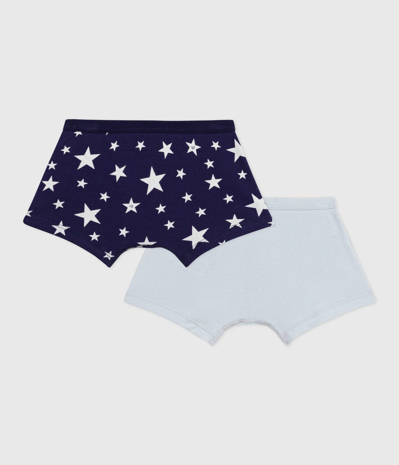 PACK OF CHILDREN'S STAR PRINT COTTON BOXERS WITH COVERED WAISTBANDS