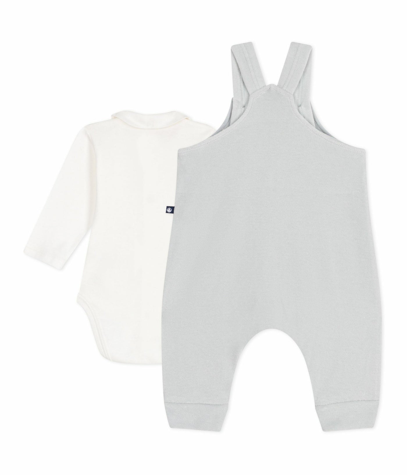 BABIES' DUNGAREES IN PLAIN COTTON WITH STYLISH DETAILS