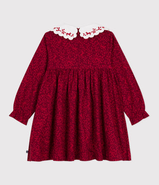 GIRL'S ORGANIC COTTON FLANNEL DRESS