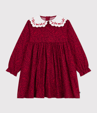 GIRL'S ORGANIC COTTON FLANNEL DRESS