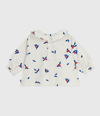 BABY GIRL'S COTTON POPLIN BLOUSE