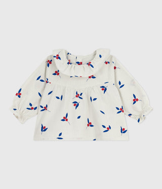 BABY GIRL'S COTTON POPLIN BLOUSE