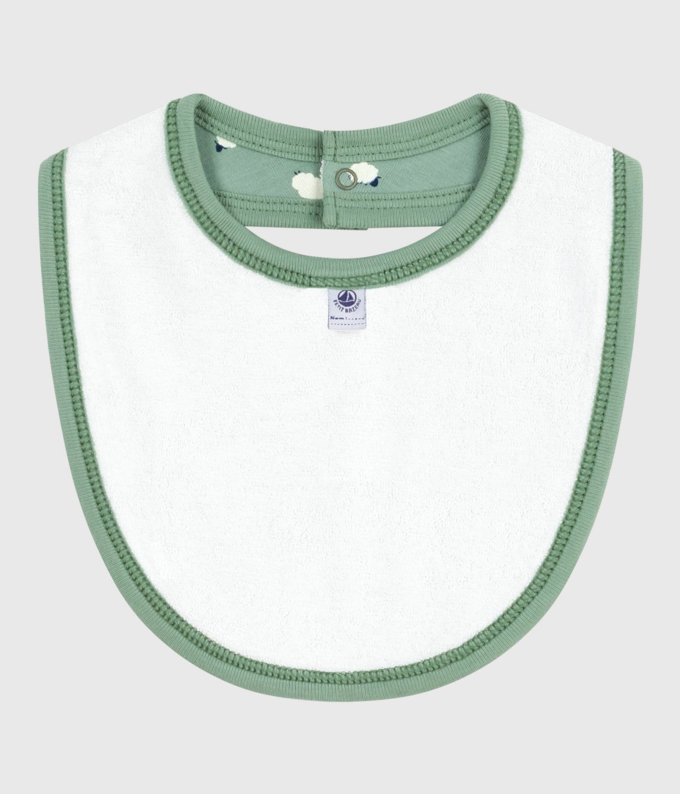 NEWBORN BABIES' PRINTED COTTON BIB
