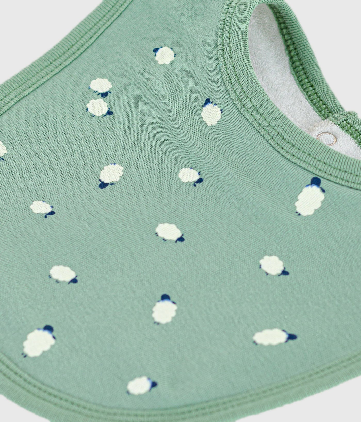 NEWBORN BABIES' PRINTED COTTON BIB