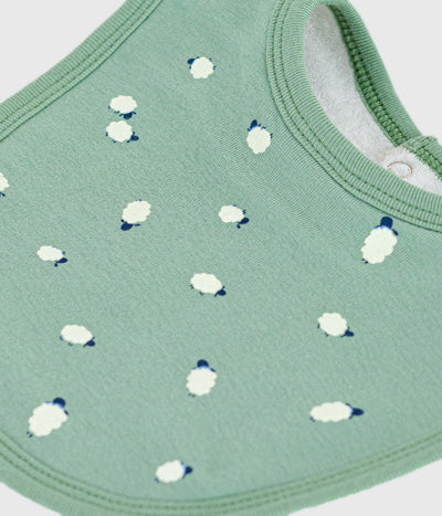 NEWBORN BABIES' PRINTED COTTON BIB
