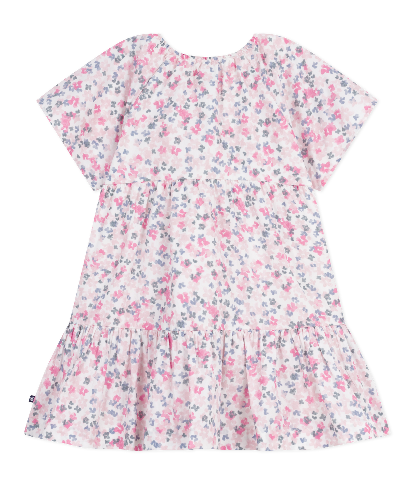 CHILDREN'S SHORT-SLEEVED PRINTED COTTON DRESS