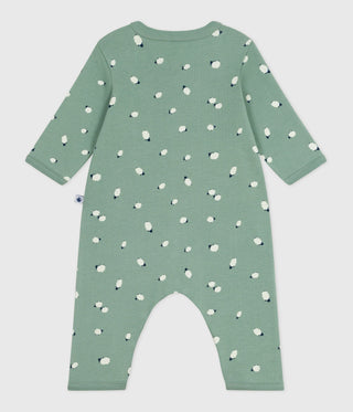 BABY BOY'S ORGANIC COTTON FOOTLESS SLEEPSUIT