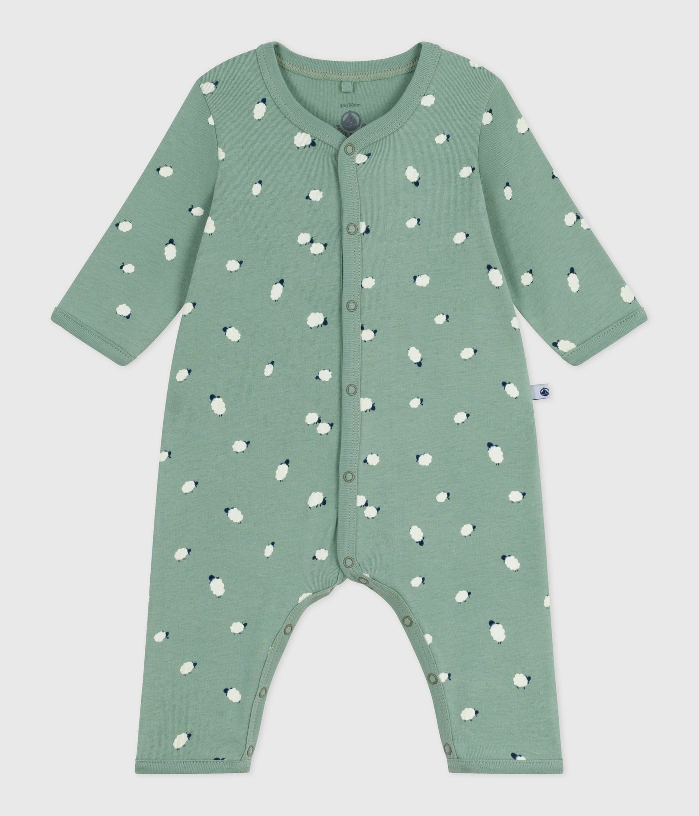 BABIES' FOOTLESS PRINTED COTTON PYJAMA SUIT