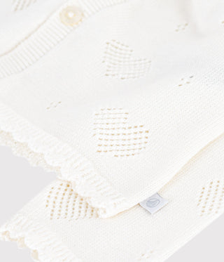 BABY GIRL'S ORGANIC COTTON CARDIGAN