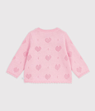 BABY GIRL'S COTTON CARDIGAN