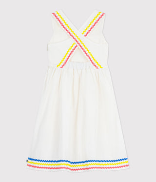 GIRL'S LIGHTWEIGHT ORGANIC COTTON POPLIN DRESS