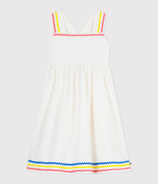 GIRL'S LIGHTWEIGHT ORGANIC COTTON POPLIN DRESS