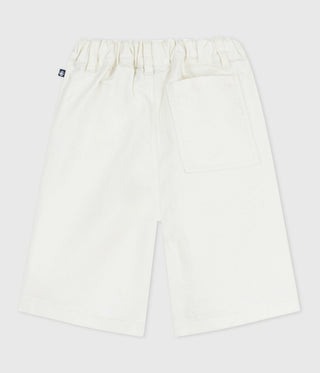 BOY'S COTTON ORGANIC TWILL BERMUDA SHORTS