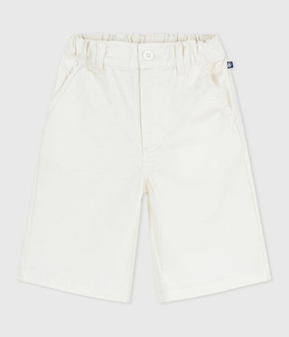 BOY'S COTTON ORGANIC TWILL BERMUDA SHORTS