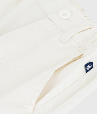 BOY'S COTTON ORGANIC TWILL BERMUDA SHORTS